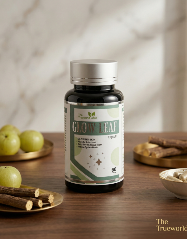 GLOW LEAF Capsule - Ayurvedic Internal Supplement for Radiant, Clear, and Glowing Skin (60 Capsules)