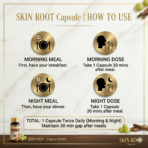 SKIN ROOT Capsule - Holistic Internal Supplement for Radiant, Clear, and Glowing Skin (60 Capsules) - Image 2